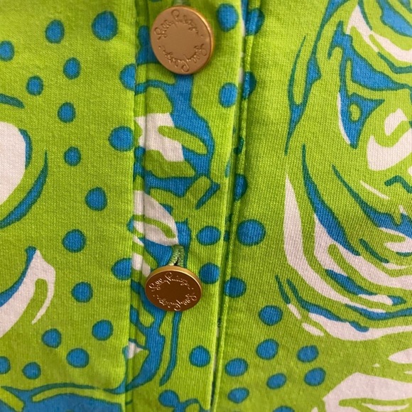 Lilly Pulitzer Limeade Roar of the Jungle Charlene Shift Dress‎ blue green small - Picture 7 of 11